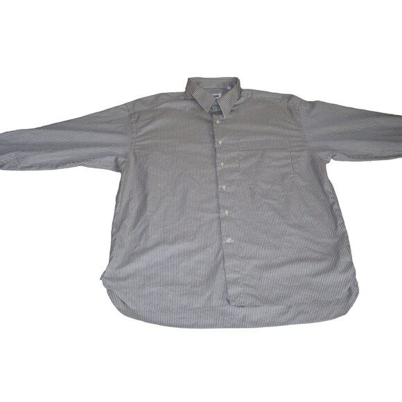Lorenzini Shirt Mens 17/43 Dress Oxford Button Up Collar Barrel Cuff - Picture 1 of 7